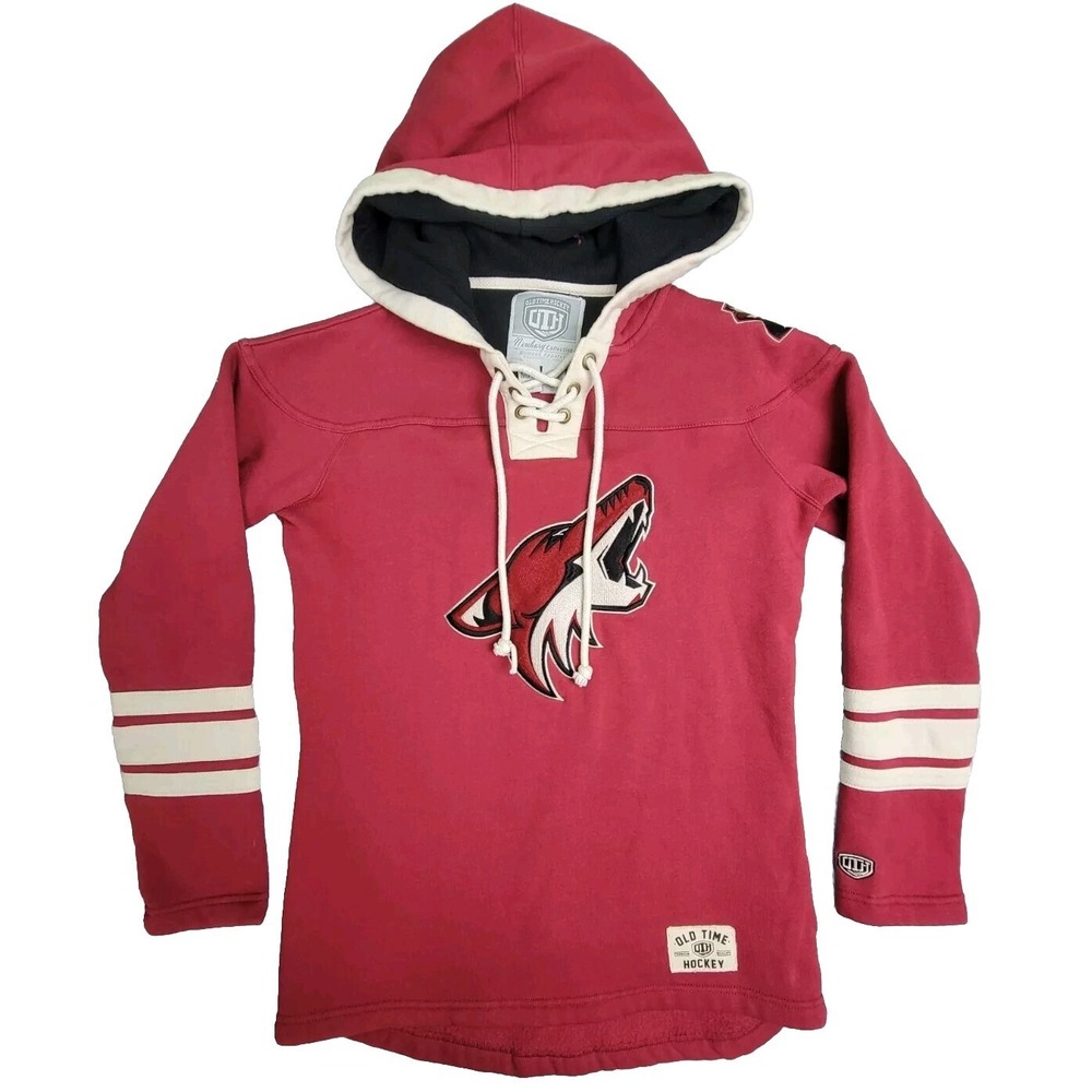 NHL Phoenix Coyotes Hoodie OTH Old Time Hockey Newbury Collection  Red Medium